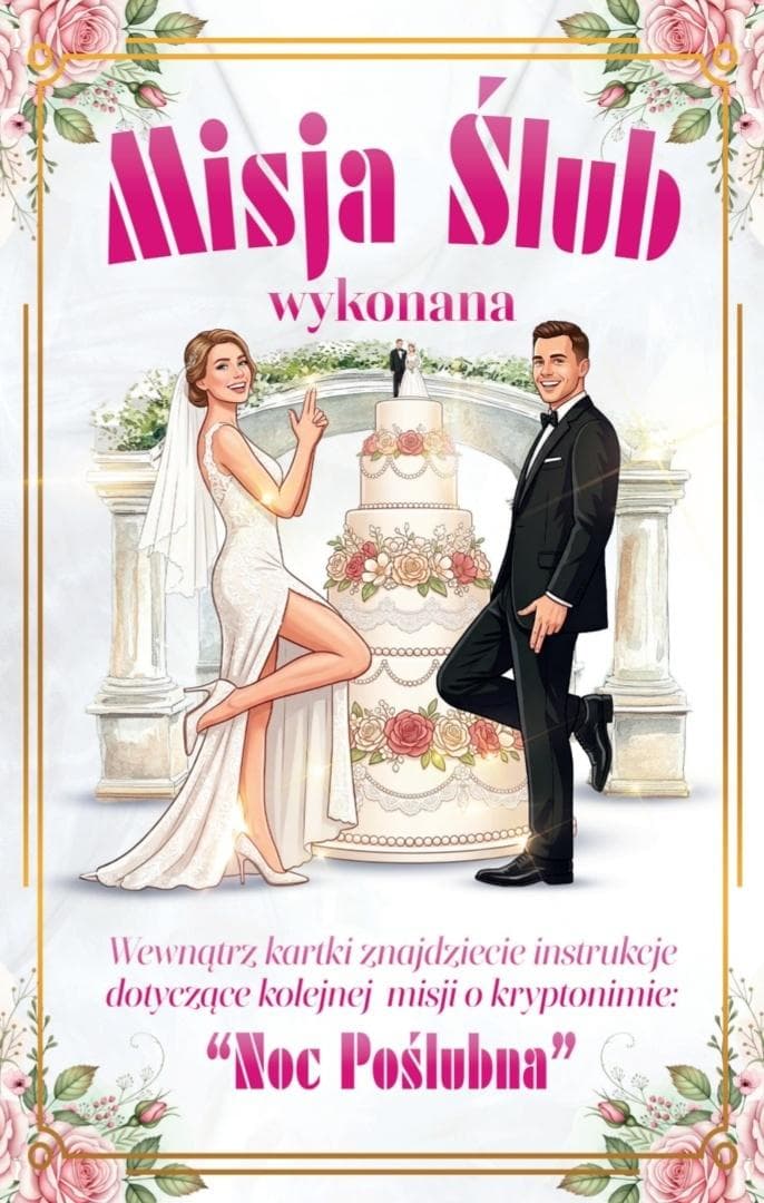 Karnet Ślub z kostką - grą erotyczną