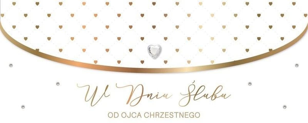 Karnet ślubny od ojca chrzestnego z dodatkami LUX-195