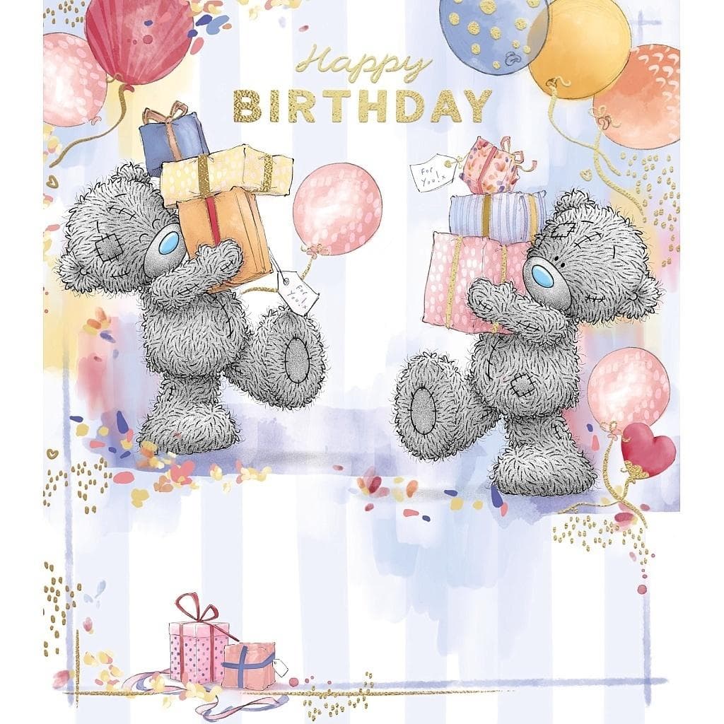 Kartka urodzinowa Happy Birthday Me To You 152x164 mm z kopertą