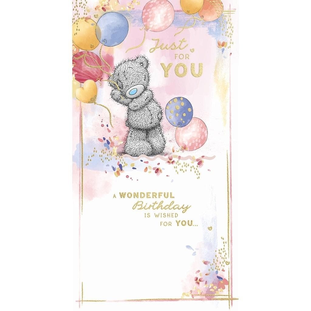 Kartka urodzinowa Just for You z serii Me To You 127x242 mm
