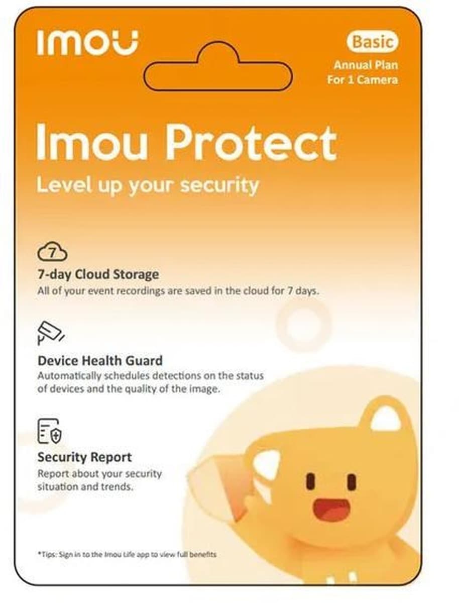 Karta chmura Imou Protect Basic do monitoringu IP