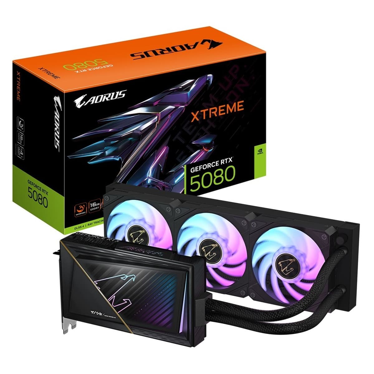 Karta graficzna Gigabyte AORUS GeForce RTX 5080 XTREME WATERFORCE 16GB GDDR7