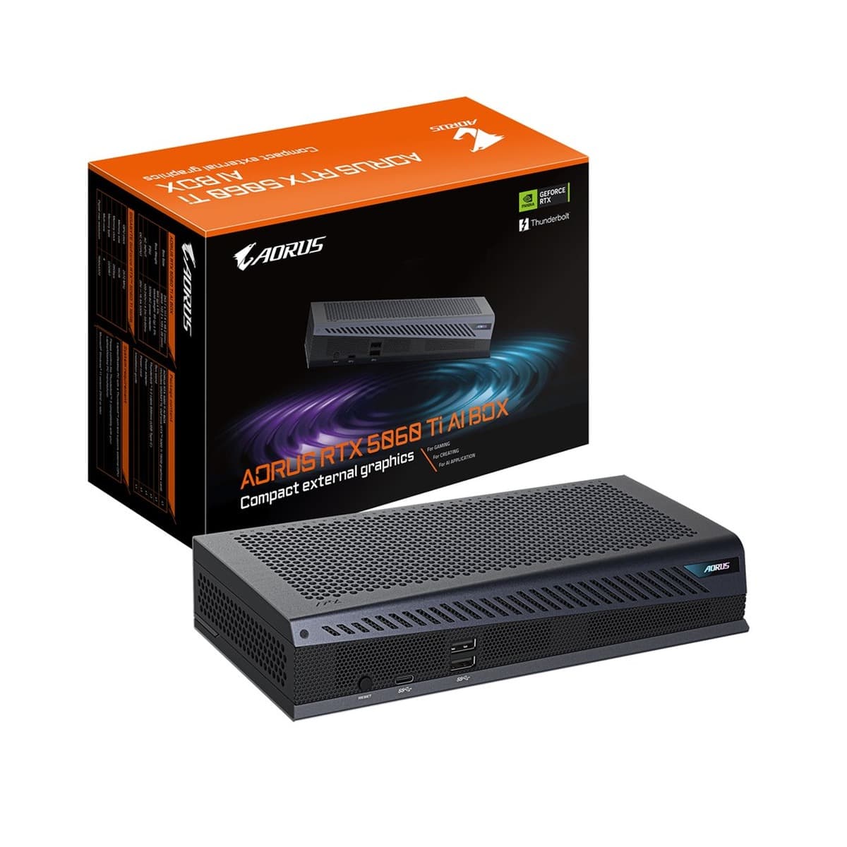 Karta graficzna GIGABYTE AORUS RTX 5060 Ti AI BOX 16GB GDDR7