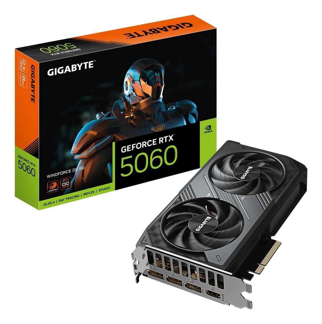 Karta graficzna Gigabyte GeForce RTX 5060 WINDFORCE OC 8 GB pamięci