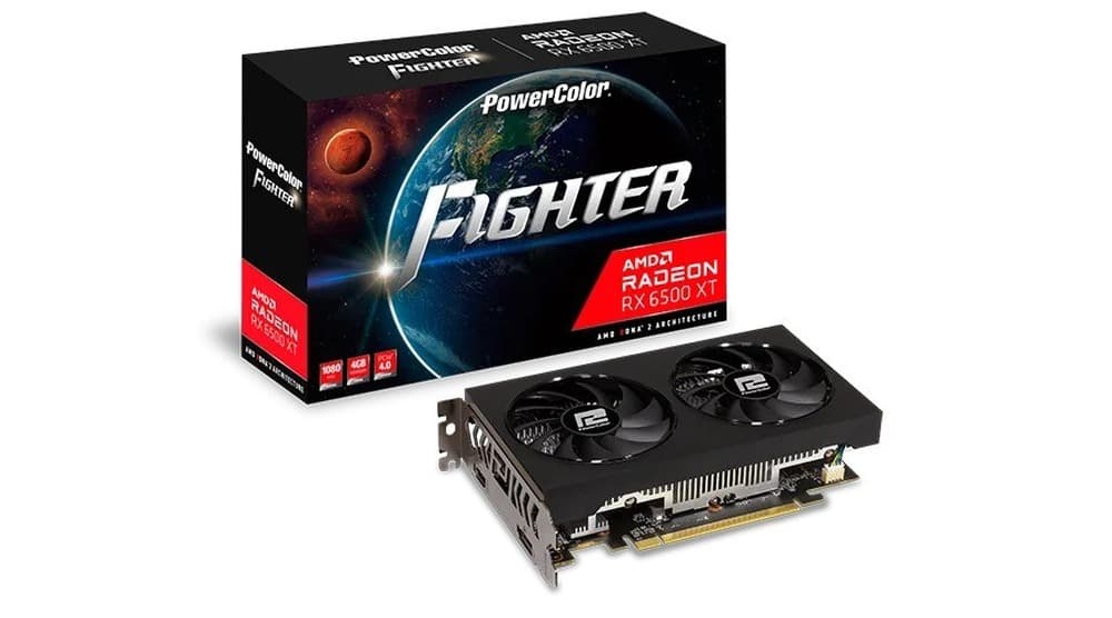 PowerColor Fighter RX 6500 XT 4 GB GDDR6 Karta Graficzna