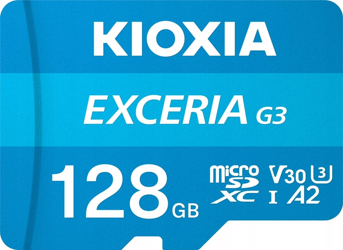 Karta pamięci KIOXIA Exceria Plus 128GB microSD G2 UHS I U3 V30 z adapterem