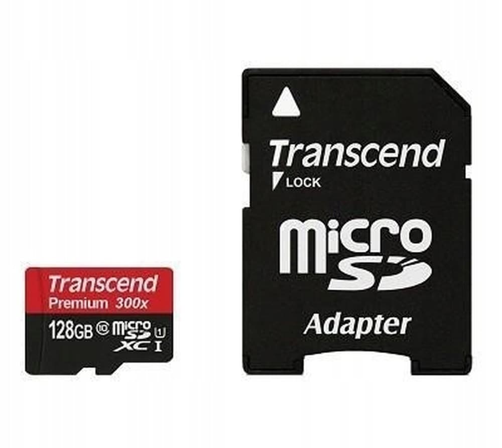 Karta pamięci microSD 128GB Transcend SDXC UHS-I z adapterem