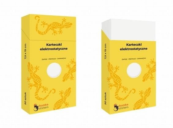 Elektrostatyczne karteczki białe A6 Panta Plast