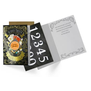 Kartka okolicznościowa B6 Urodziny z cyframi Dream Cards z kopertą