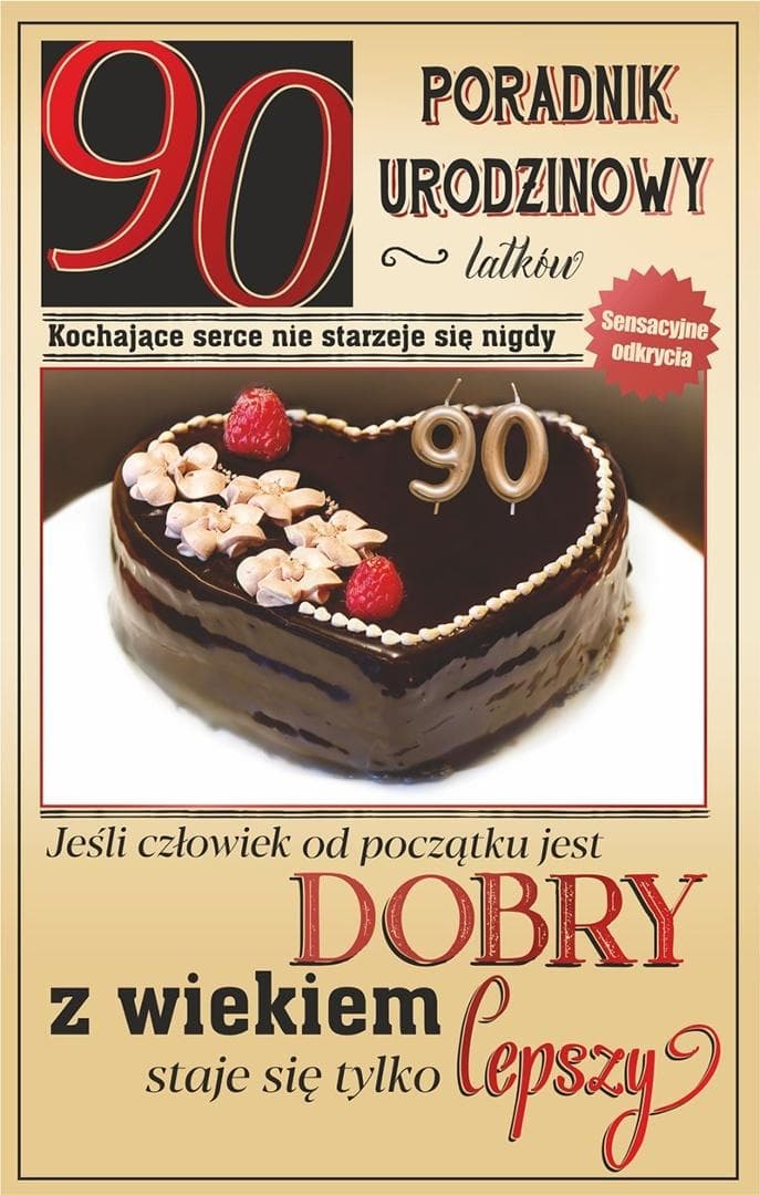 Kartka okolicznościowa Urodziny 90 lat AbCard 138x208 mm