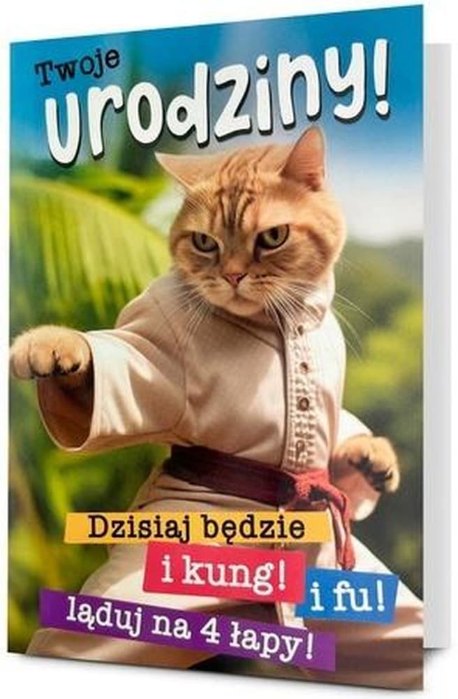 Kartka okolicznościowa Urodziny z kopertą, B6