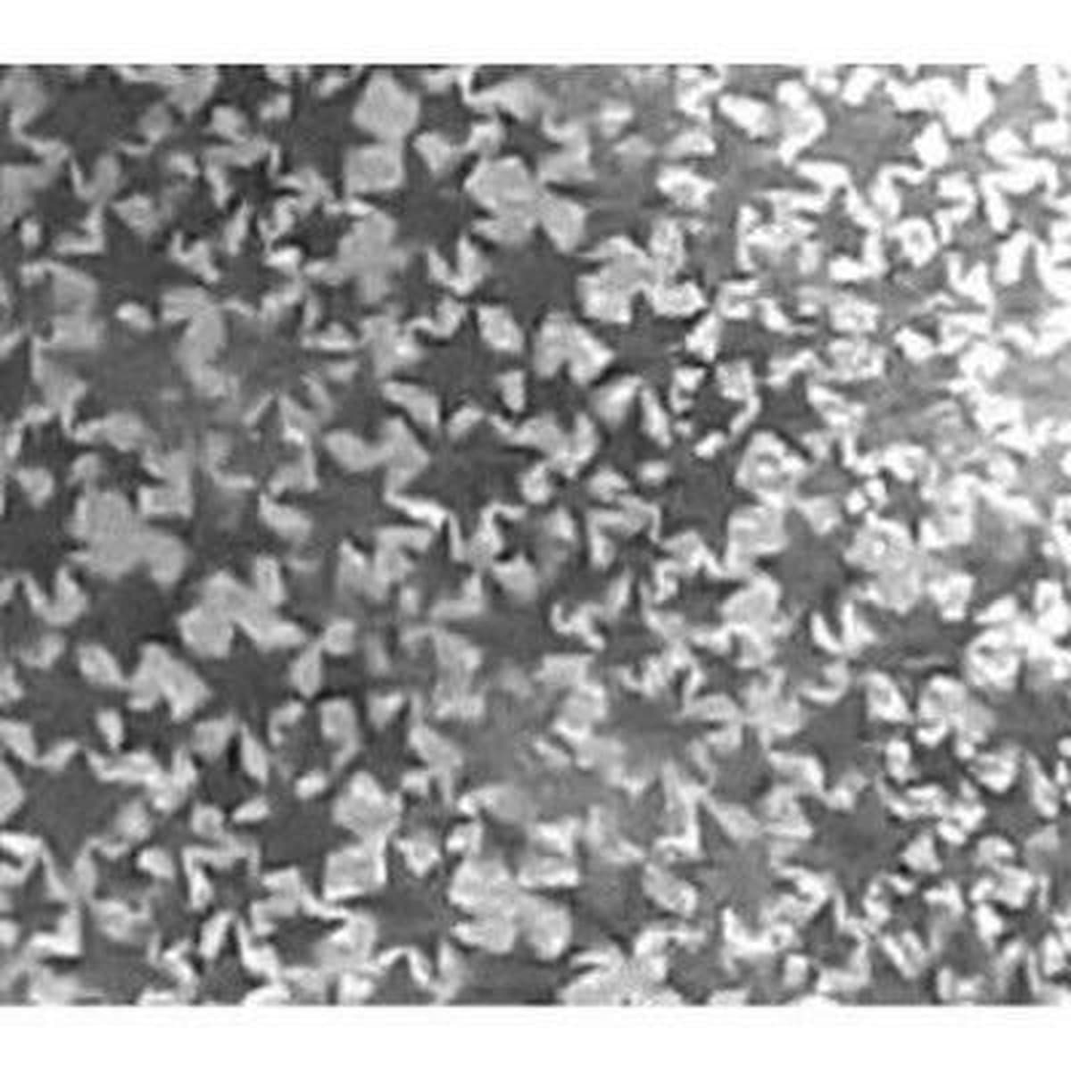Karton holograficzny srebrny z gwiazdami format 25 x 35 cm, 5 arkuszy