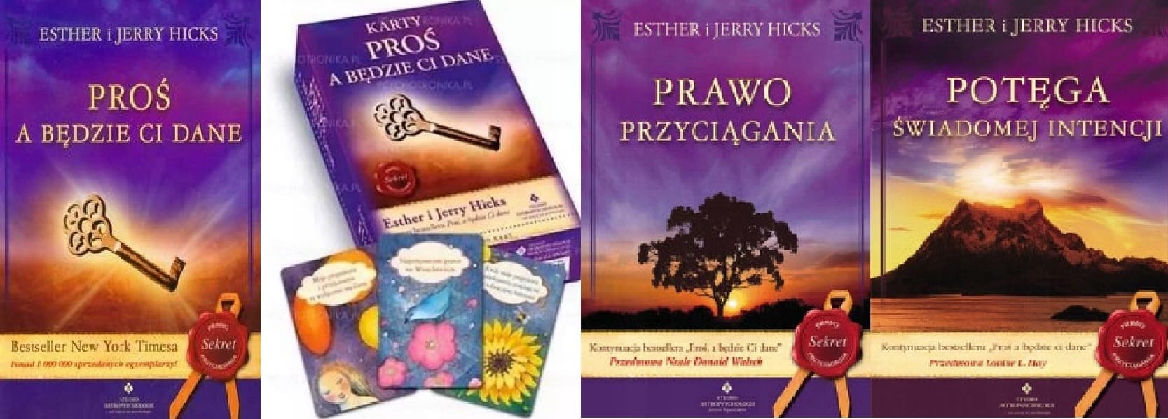 Karty afirmacyjne wspierające Prawo Przyciągania