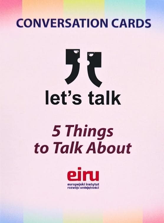 Karty konwersacyjne Let's talk 5 things to talk about 48 kart