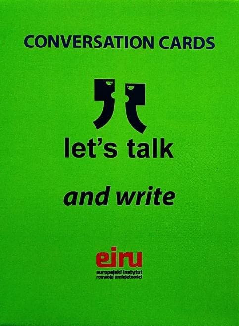 Karty konwersacyjne Let's talk and write 48 sztuk poziom A2/B1