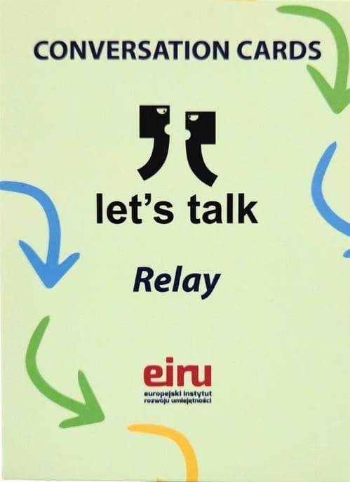 Karty konwersacyjne Let's talk Relay 48 kart do nauki angielskiego
