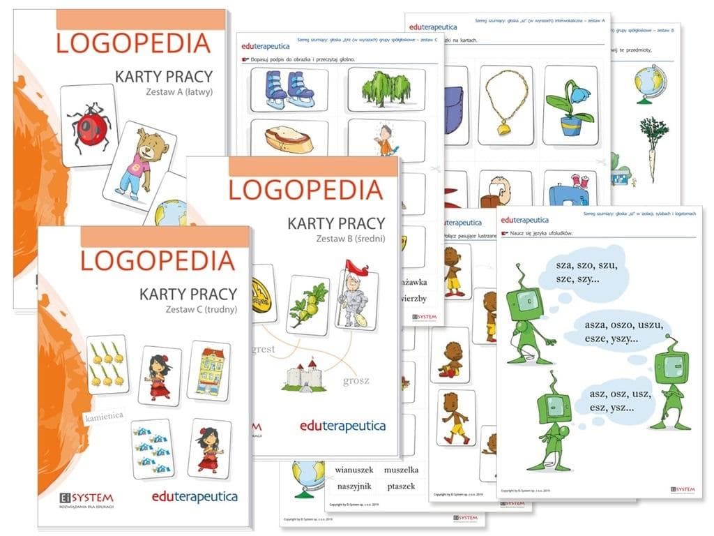 Eduterapeutica Logopedia Karty pracy wspomagające terapię mowy