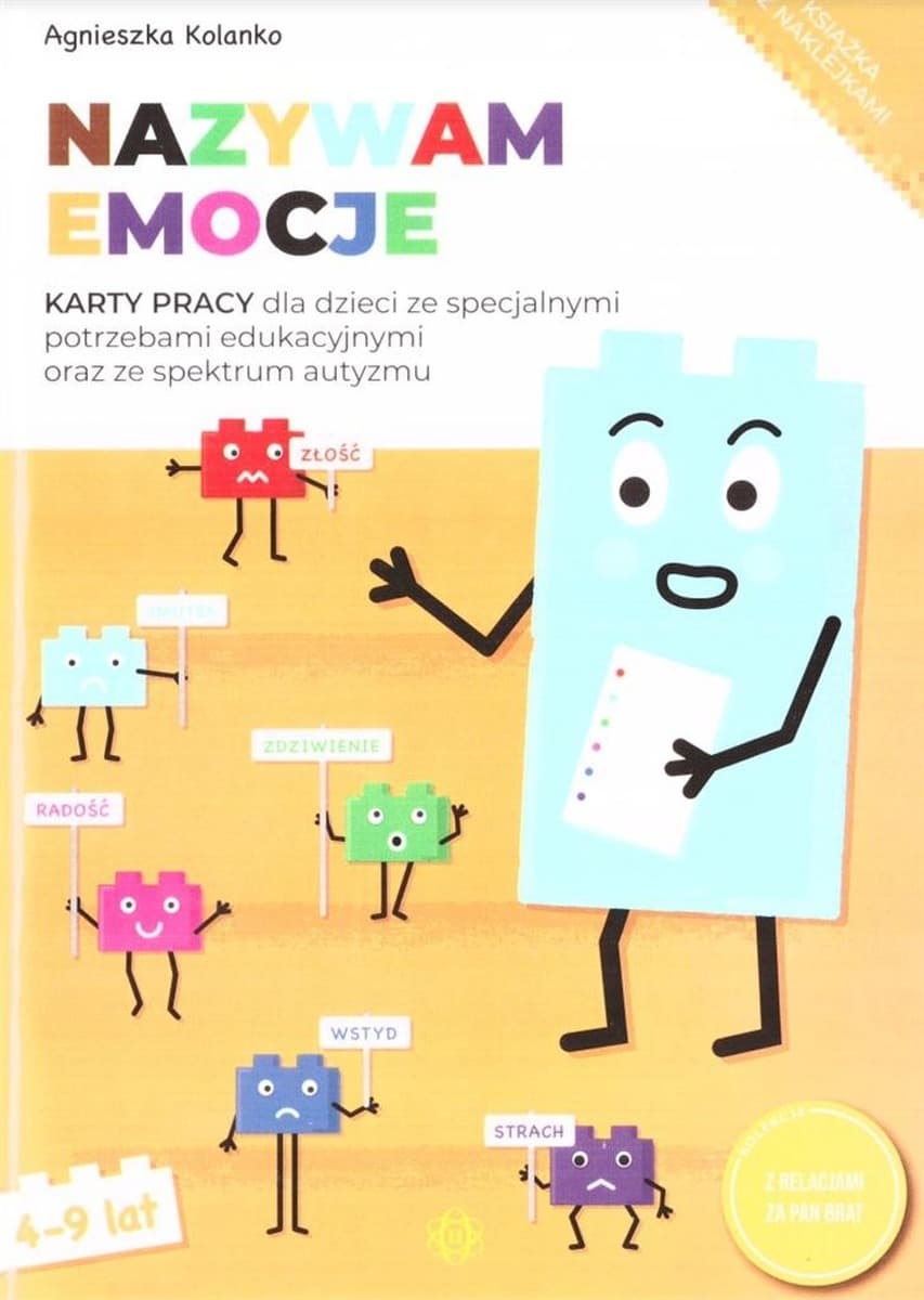 Karty pracy Nazywam Emocje dla dzieci 4-9