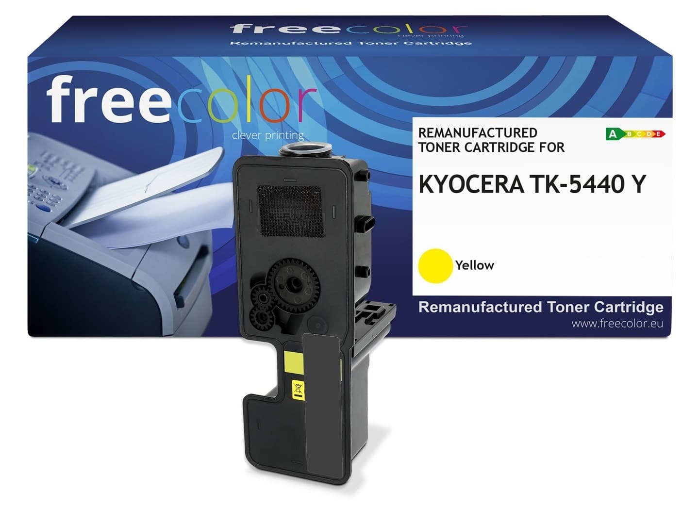 Kaseta z tonerem Freecolor K16582F7 żółty zamiennik TK-5440Y 1 szt. wysoka wydajność 2400 stron