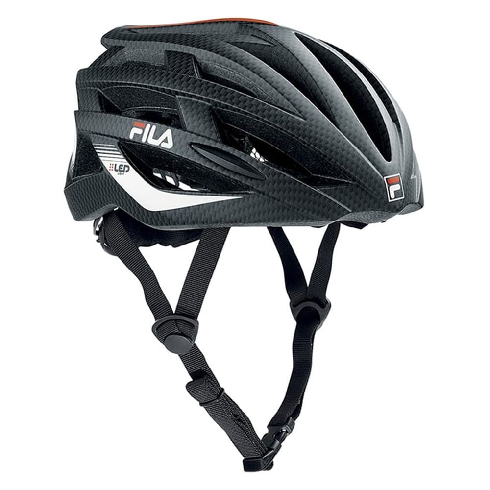 Kask rowerowy Fila FS Ka Fitness LED czarno-czerwony rozmiar S/M (54-58 cm)