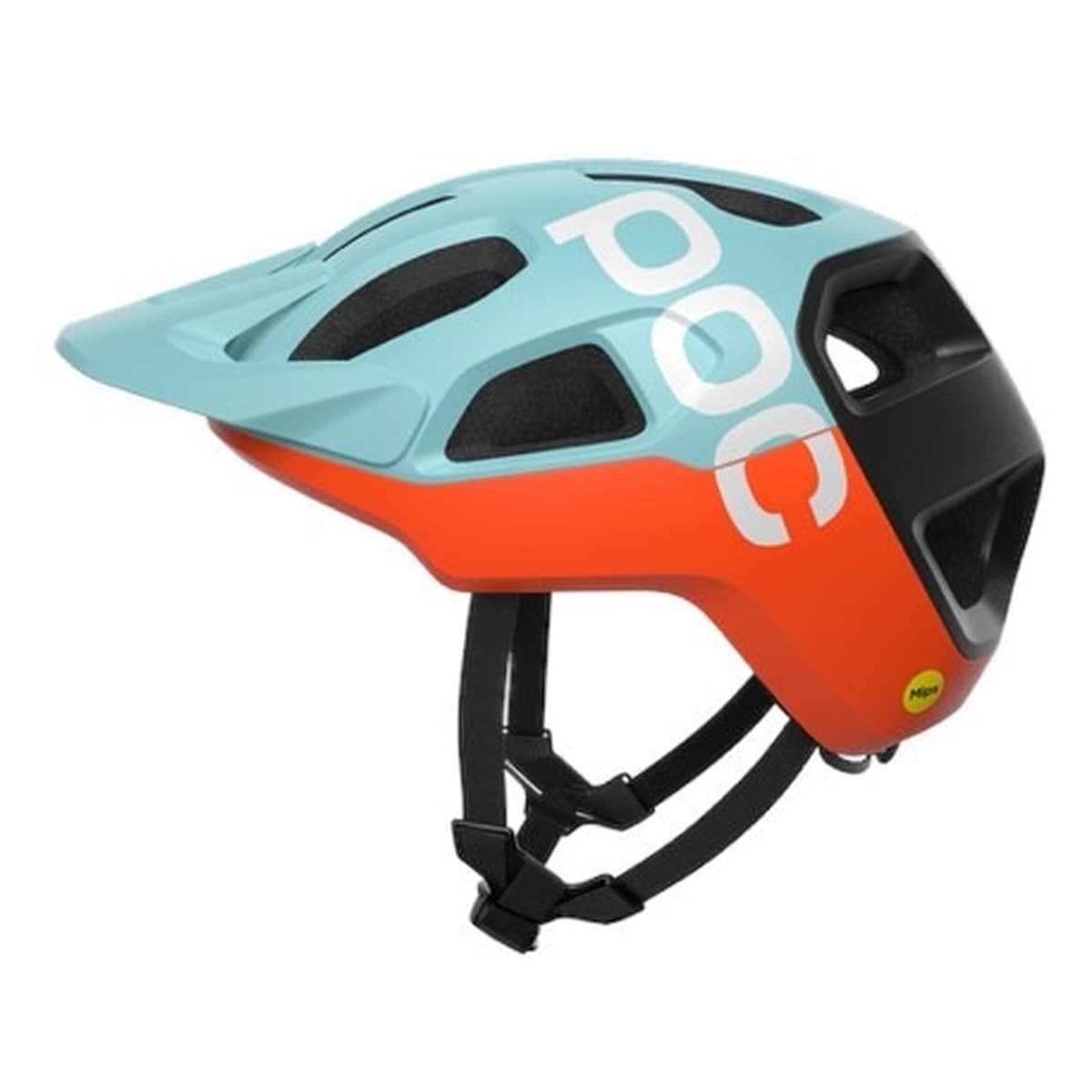 Kask rowerowy POC Cularis błękitno/pomarańczowy - rozmiar 59/62
