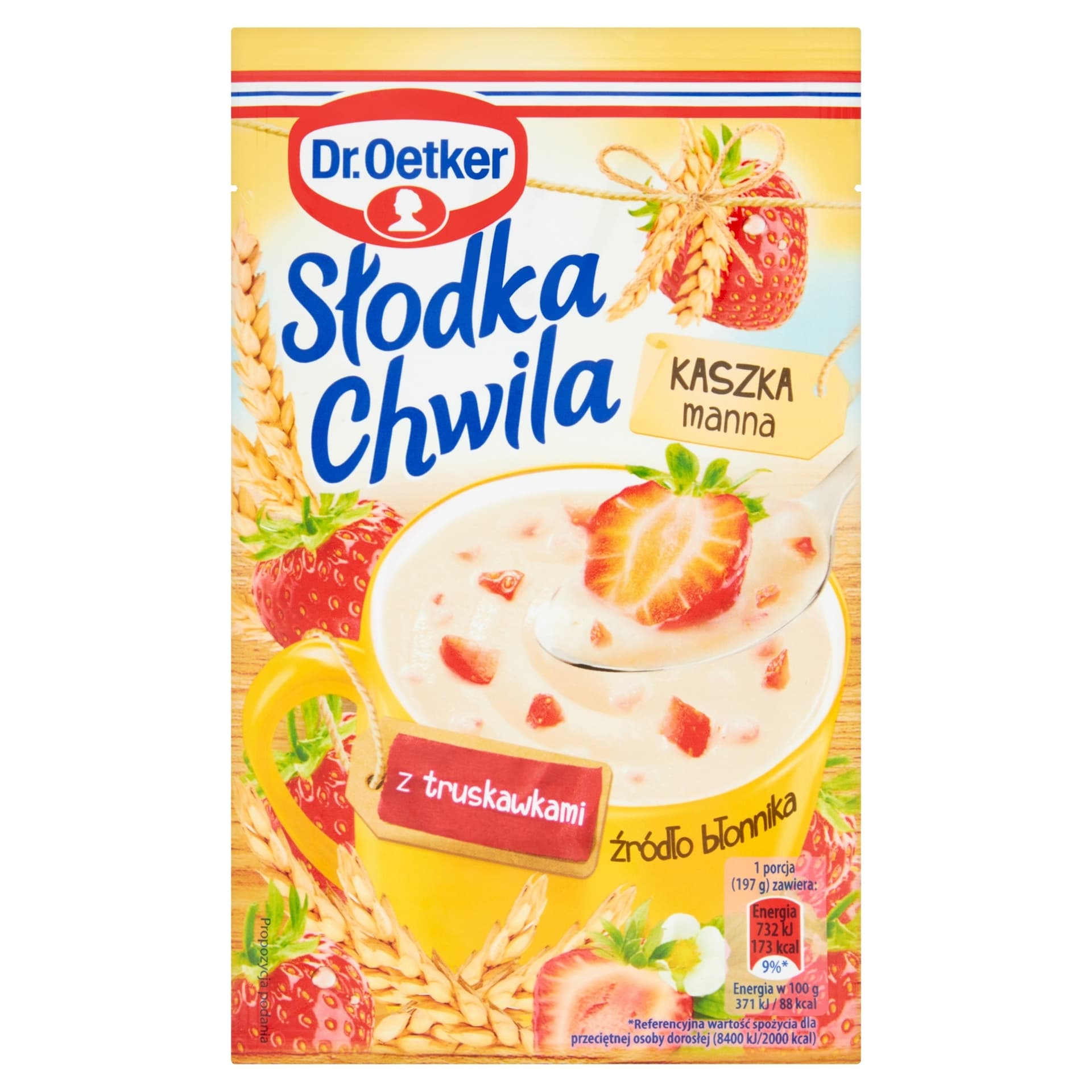 Dr. Oetker Słodka Chwila Kaszka manna truskawkowa 47,5 g