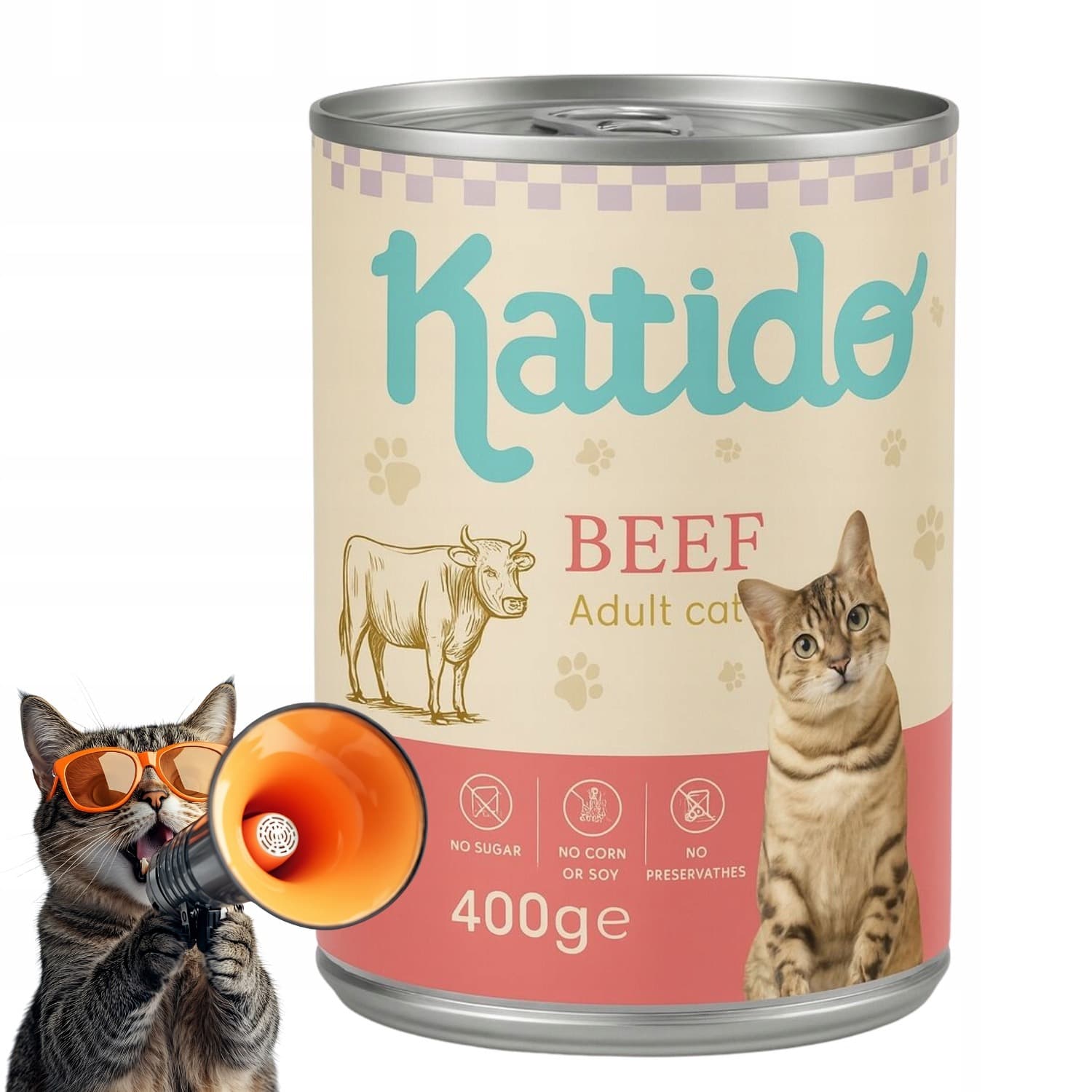 KATIDO mokra karma dla kota wołowina 400 g