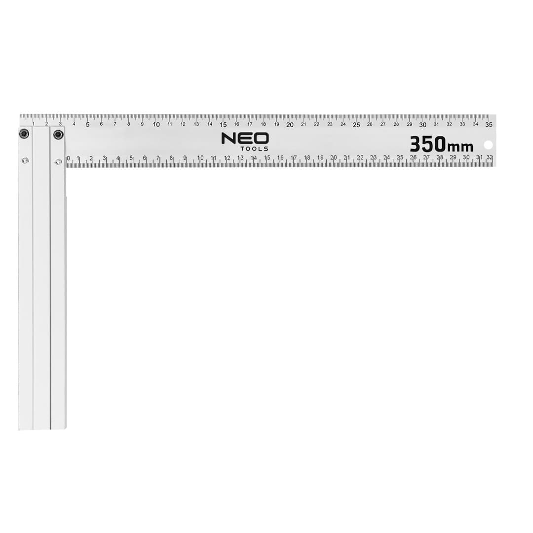 Kątownik budowlany aluminiowy 350 x 190 mm do wyznaczania kątów prostych