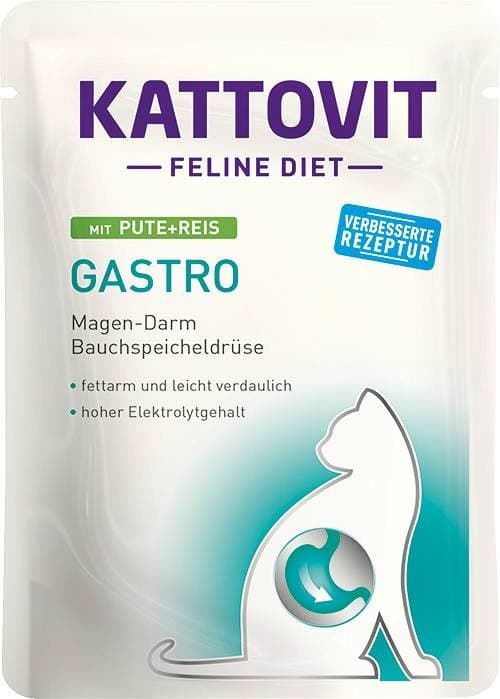 Kattovit Gastro karma dla kota z indykiem i ryżem 85g