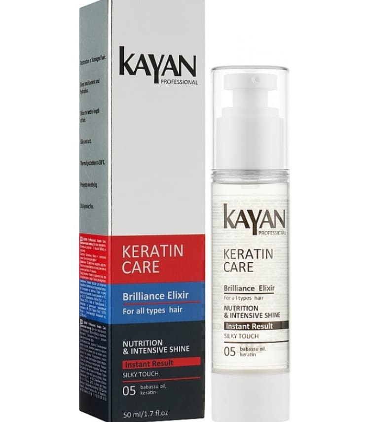 KAYAN KERATIN CARE Diamentowy eliksir do każdego rodzaju włosów, 50 ml