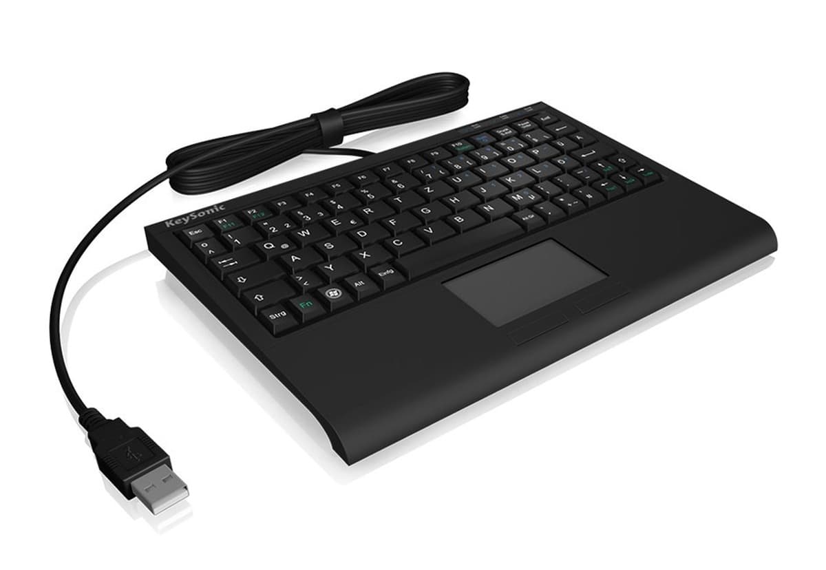 KeySonic ACK-3410 Klawiatura Biurowa USB US English Czarna