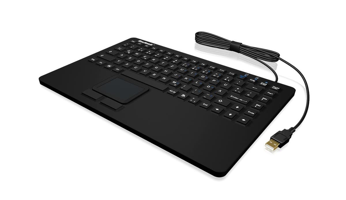 KeySonic KSK-5230 IN (DE) Klawiatura Biurowa USB QWERTZ Niemiecki Czarny