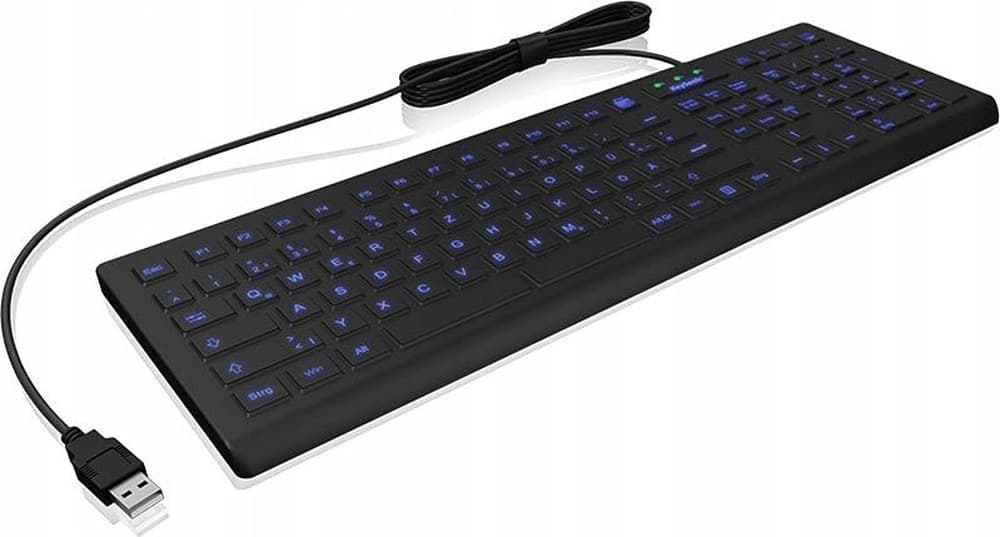 KeySonic KSK-8031INEL-B (DE) Klawiatura Przemysłowa USB QWERTZ Niemiecki Czarny