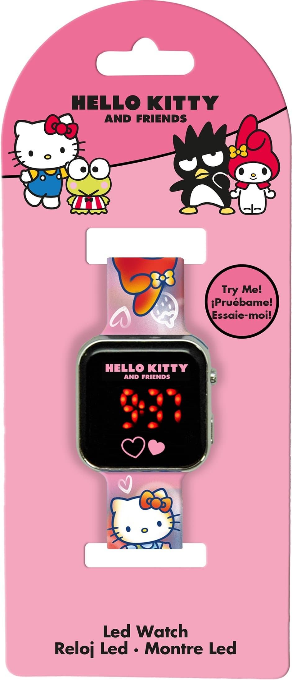 Hello Kitty Zegarek LED z Kalendarzem Kids Euroswan HK50151