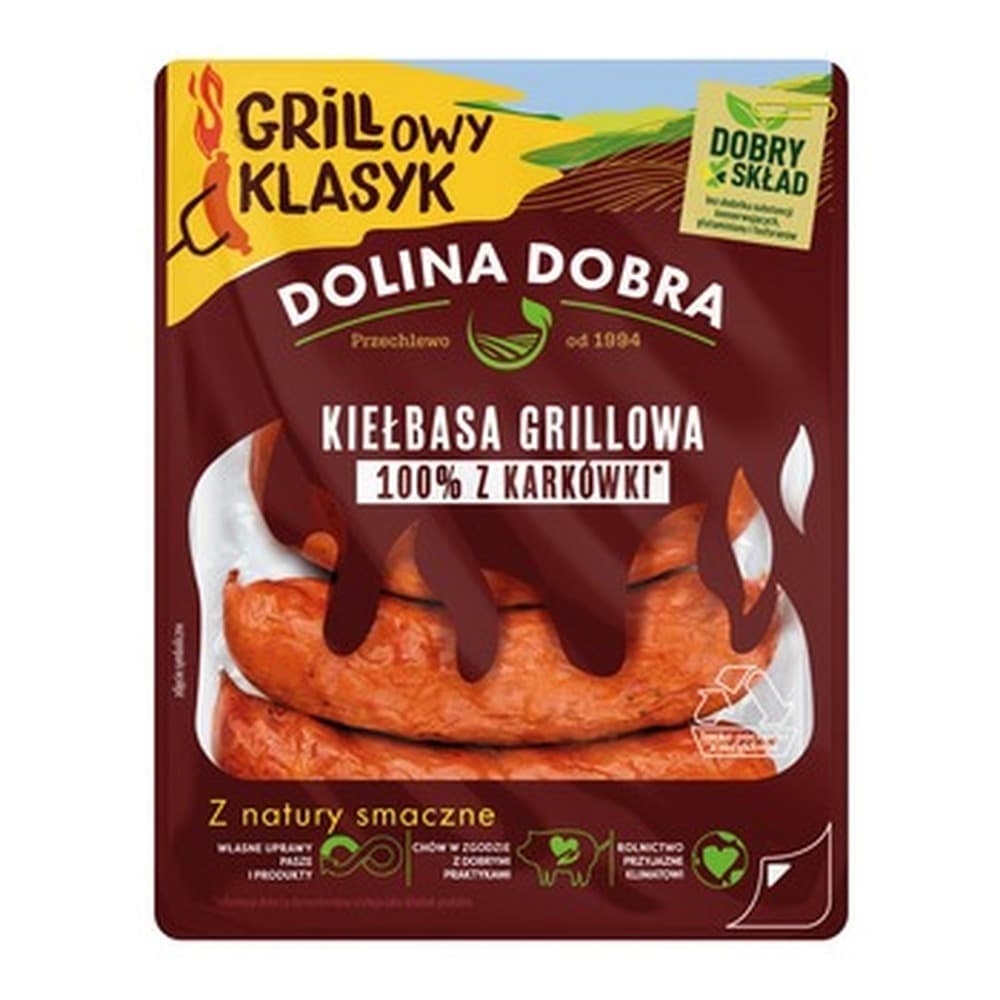 Kiełbasa grillowa z karkówki wieprzowej 375g