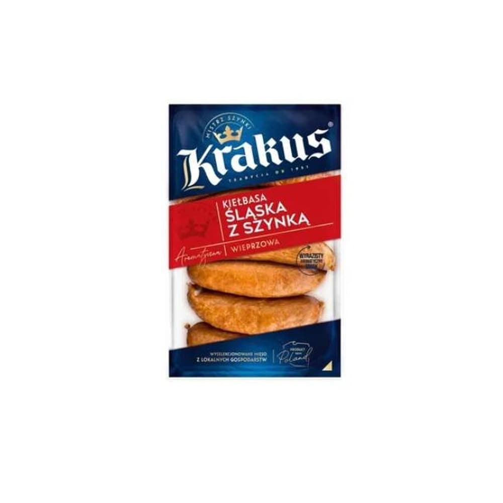 Kiełbasa śląska z szynką 550 g Krakus