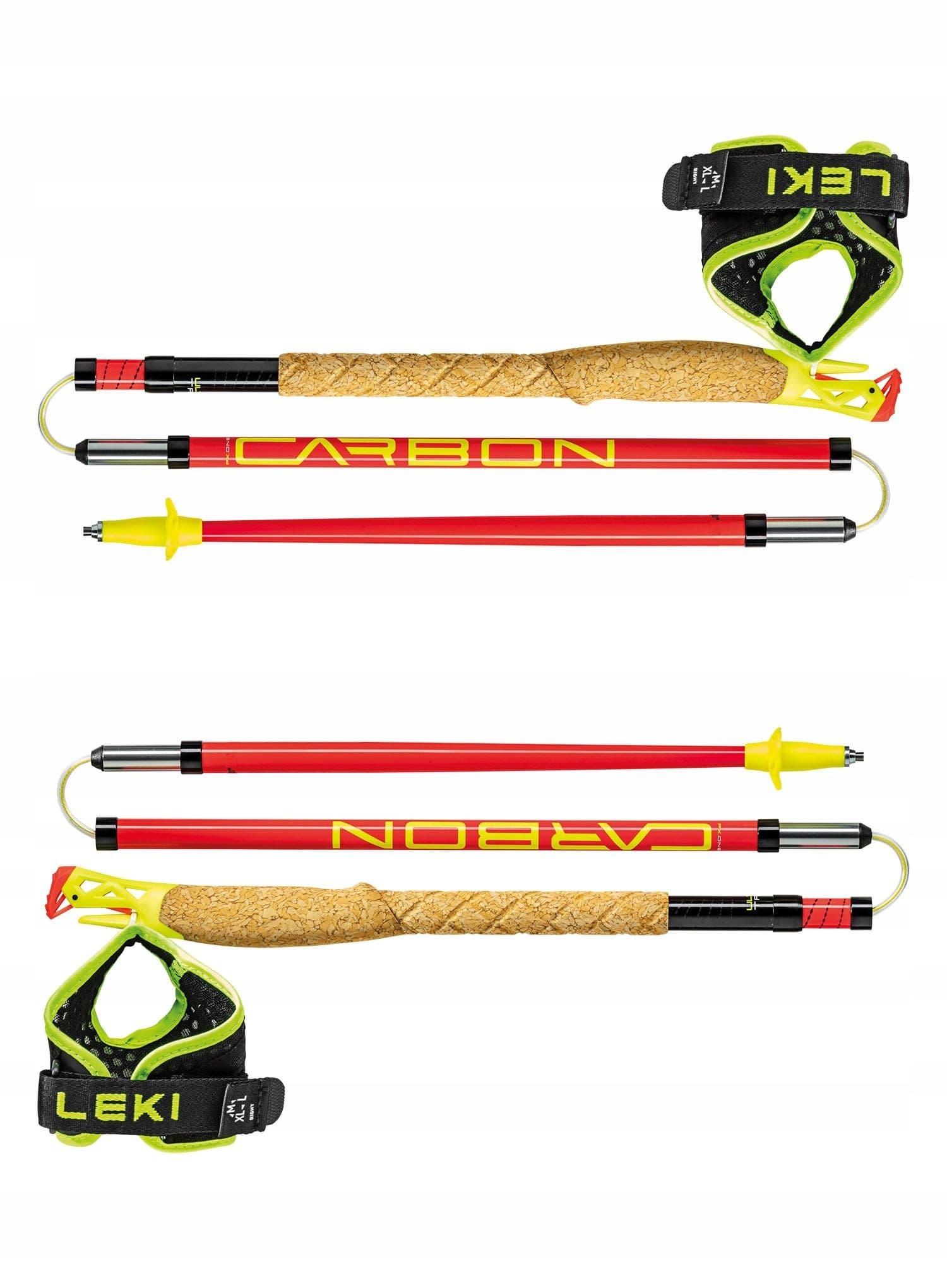 Kije do biegania Leki Ultratrail FX.One Superlite - czerwono-fioletowe, 120 cm