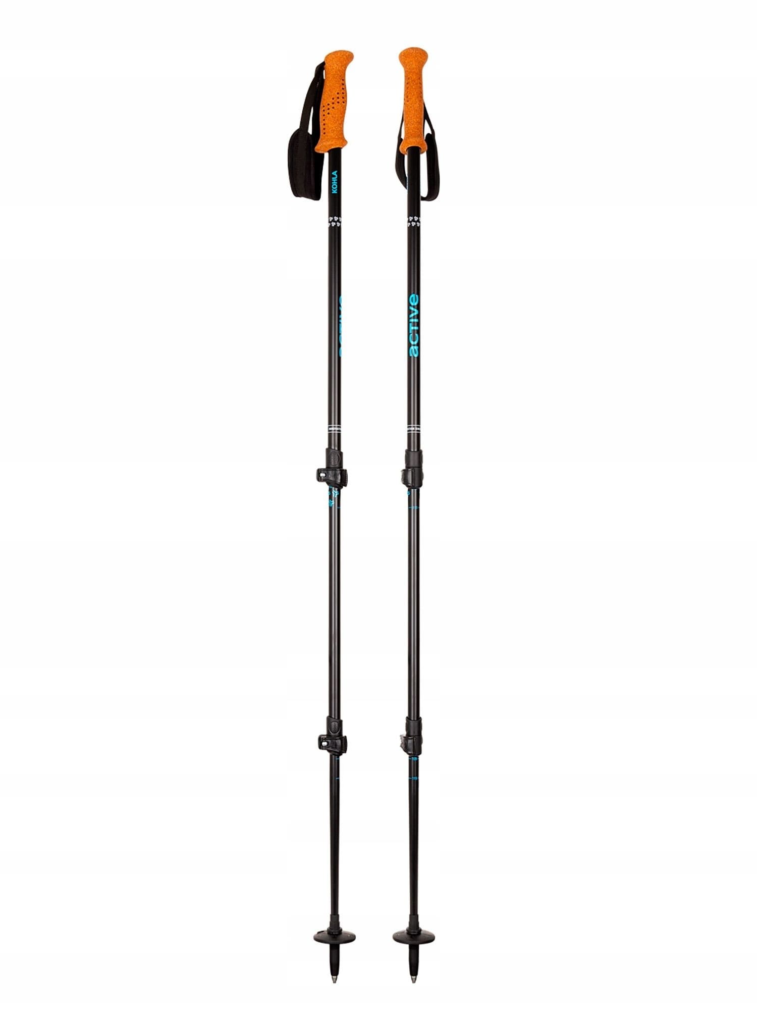 Kije trekkingowe Kohla Active Pole - czarno-niebieskie