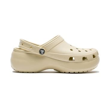 Klapki platforma beżowe Crocs Unisex 41,5
