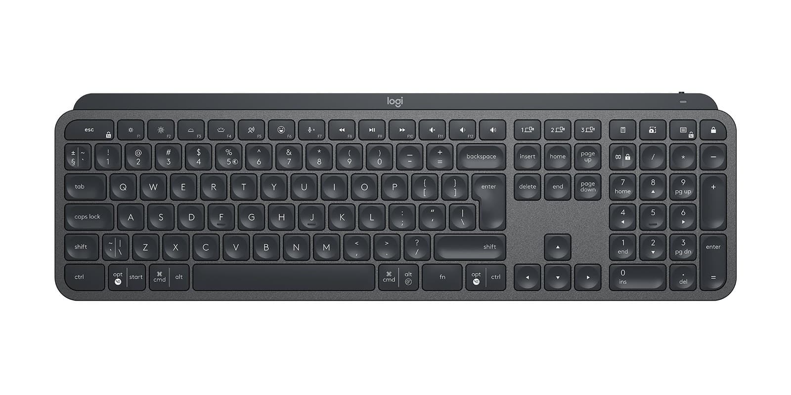 Logitech MX Keys for Business klawiatura bezprzewodowa US International Graphite