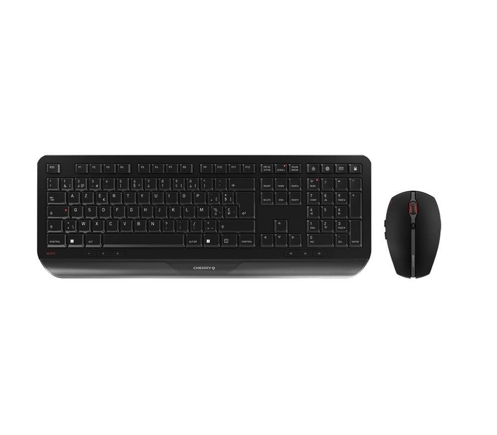 Klawiatura CHERRY Gentix Desktop z Myszka Bezprzewodowa RF Swiss Czarna