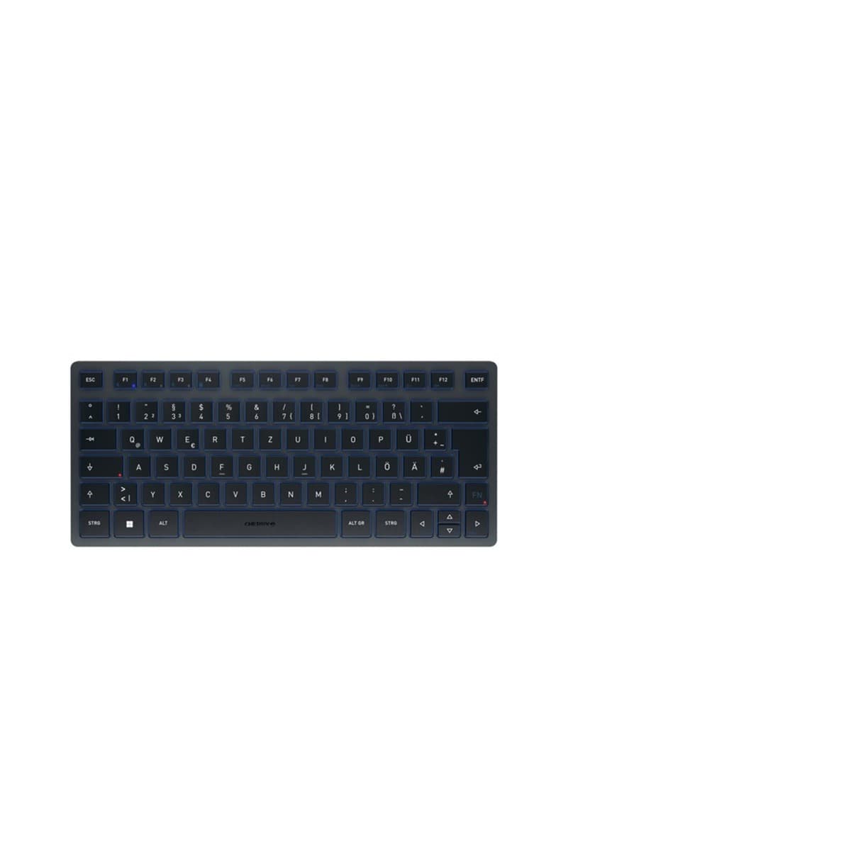 Klawiatura CHERRY KW 7100 MINI BT QWERTZ Niemiecki Niebieski