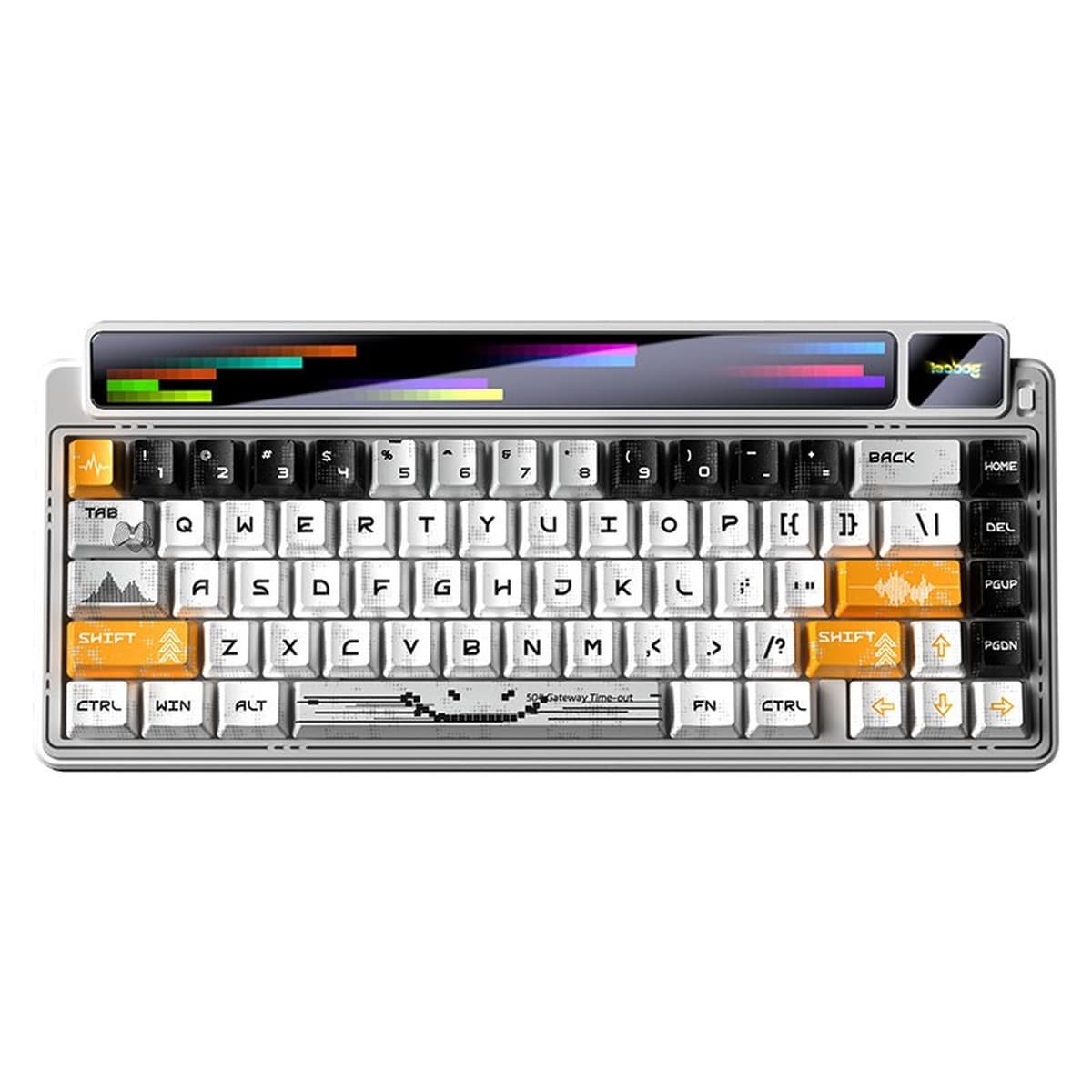 Klawiatura mechaniczna AMG65 White, przełączniki LEOBOG LightFeather, RGB