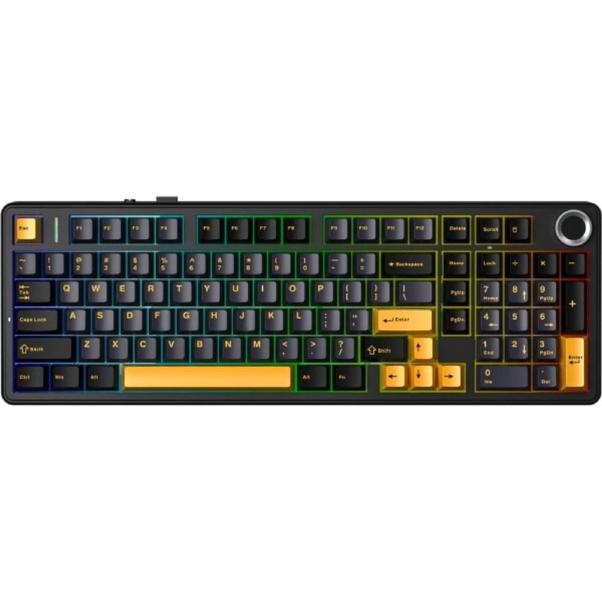 Klawiatura mechaniczna AULA F99 Pro Thunder Black, przełączniki StarVector, RGB