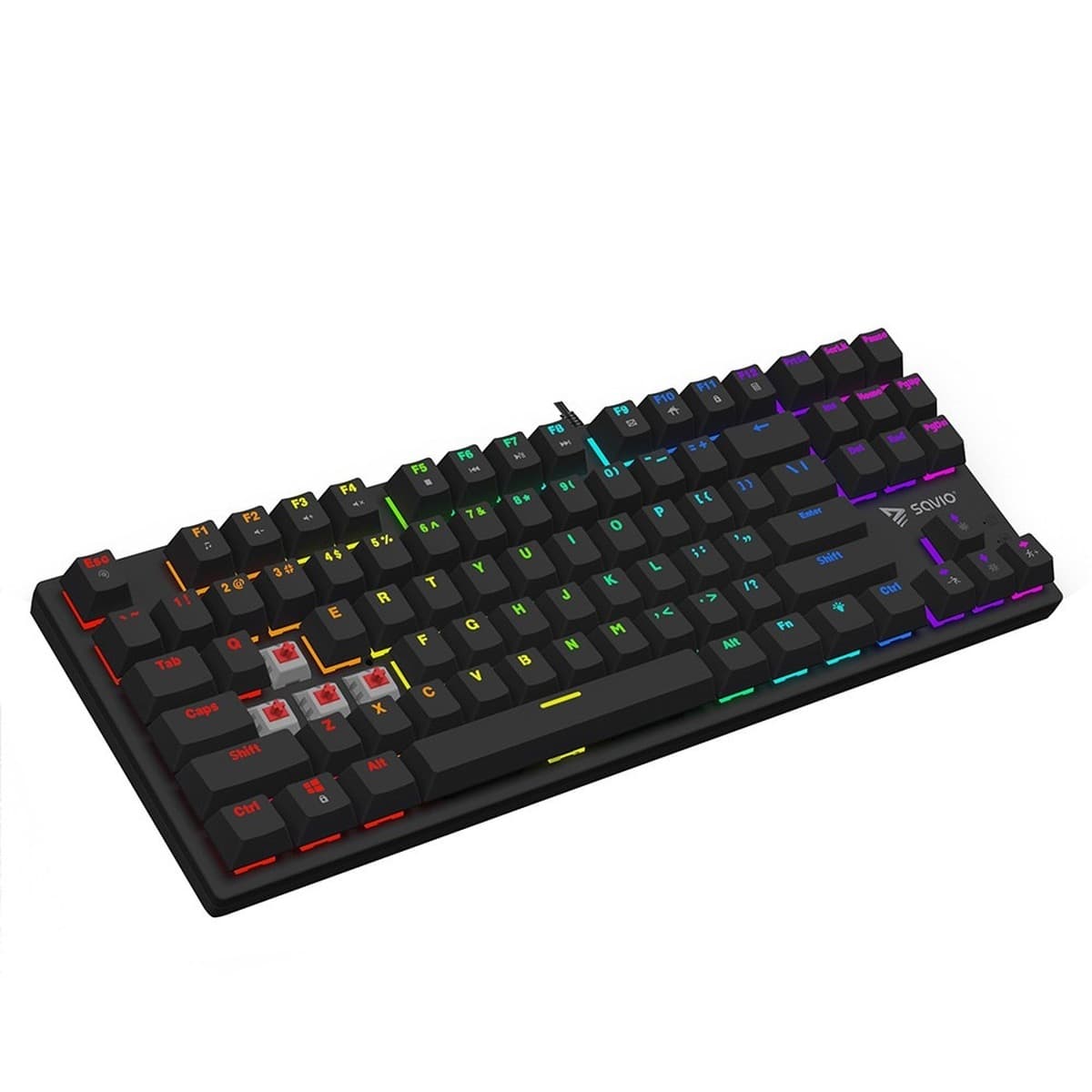 Klawiatura mechaniczna Savio Tempest X2 RGB Outemu Red US