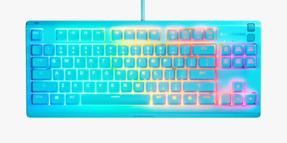 Klawiatura SteelSeries Apex 3 TKL US aqua