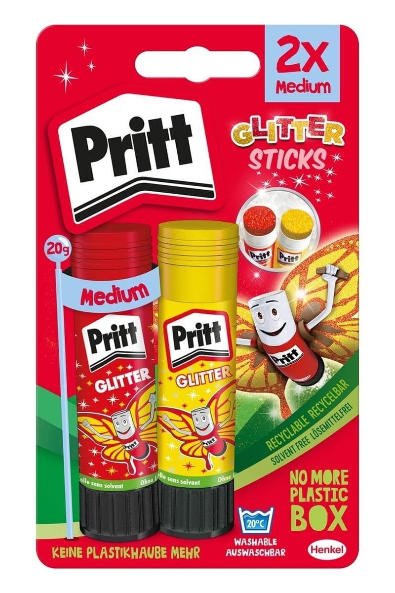Klej PRITT z brokatem 20g 2szt w sztyfcie
