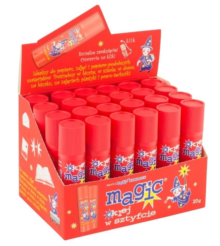 Klej w sztyfcie Magic 20 g opakowanie 24 sztuki