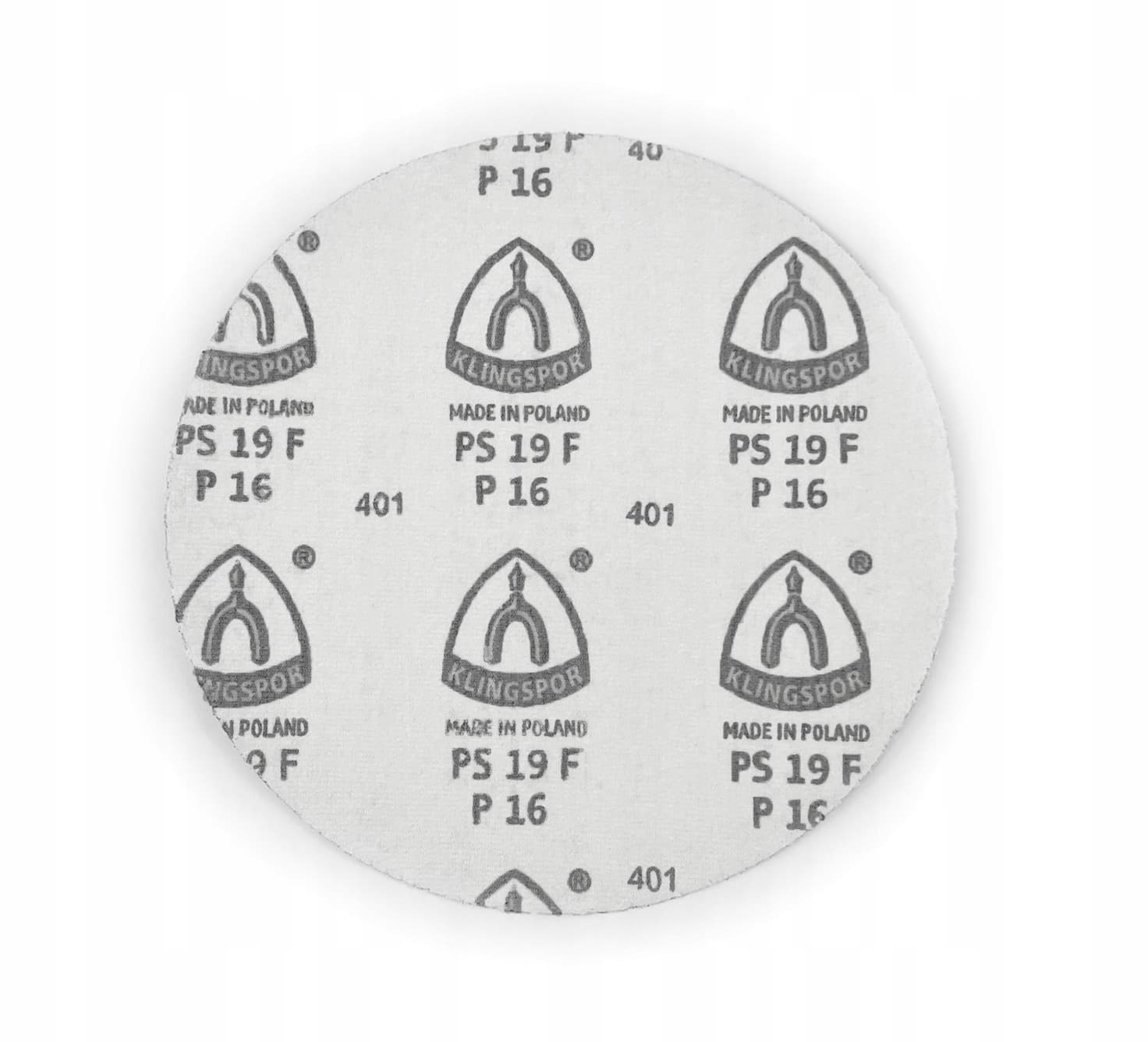 KLINGSPOR Krążek Ścierny Samoprzyczepny 225mm PS19FK gr. 16 /25szt. - Do Styropianu