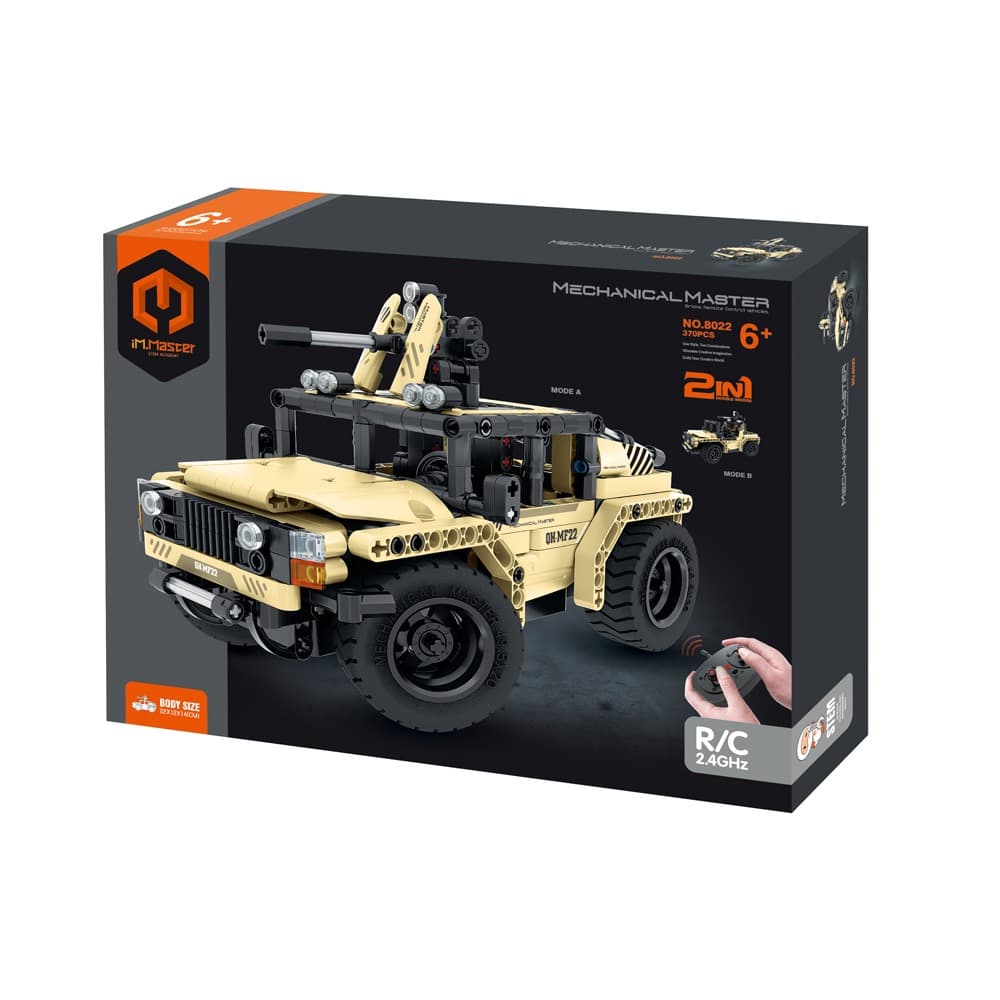 Klocki iM.Master Jeep Uzbrojony Zdalnie Sterowany 2w1 370 elementów